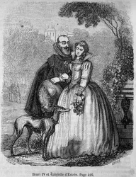 Henri IV (1553 - 1610) et Gabrielle d