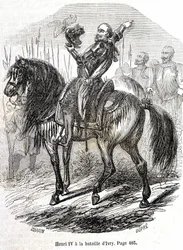 Henri IV (1553 - 1610) à la bataille d