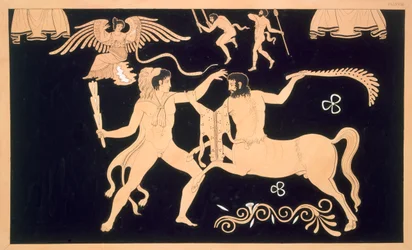 Hercule en combat avec le centaure Chiron, publié 1808-10