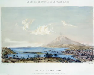 Histoire des colonies françaises : vue générale de Pointe-à-Pitre en Guadeloupe (Antilles) avant le tremblement de terre du 8/02/1843