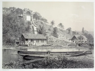 Histoire des colonies françaises : vue du château d