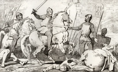 Hugues Capet (941-96) capture Charles de Lorraine, de 
