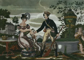 Rendez-vous de chasse, planche 2, début du XIXe siècle