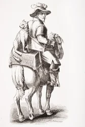 Chasse avec un léopard, d