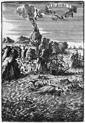 Islande et pêche à la baleine, illustration de Description de l