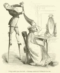 Il faut souffrir pour être belle, Estampe extraite de l