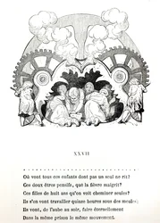 Illustration pour un poème sur le travail des enfants de Victor Hugo (1802-85), vers 1880, publiée par Hetzel