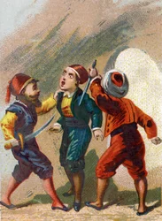 Illustration pour les Contes des mille et une nuits. Cassim, jaloux d