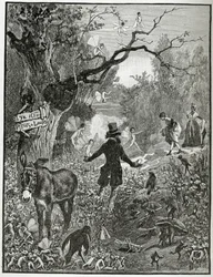Illustration de Théâtre en liberté, 19e siècle (gravure en noir et blanc)
