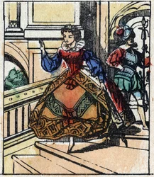 Illustration du conte de Charles Perrault "Cendrillon ou La Petite Pantoufle de verre". Gravure sur bois de l