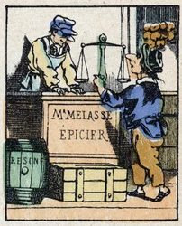 Illustration du conte « Histoire véridique de Jeannot Serinet » Gravure sur bois de l