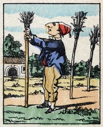 Illustration du conte « Histoire véridique de Jeannot Serinet » Gravure sur bois de l