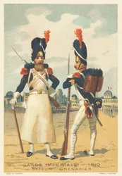 Garde impériale, Sapeur et Grenadier en 1810