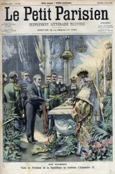 En Russie : visite du président Émile Loubet (1838-1929) à la tombe d