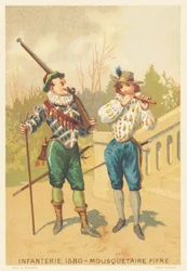Infanterie, Mousquetaire et Fifre en 1580