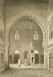Intérieur de la mosquée de Qaitbay, Le Caire
