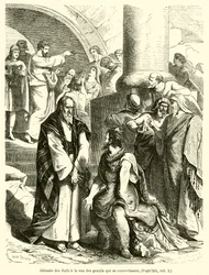 Jalousie des Juifs à la vue des gentils qui se convertissent (gravure)