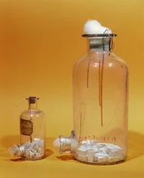 Bocal utilisé par Louis Pasteur dans ses recherches (verre)