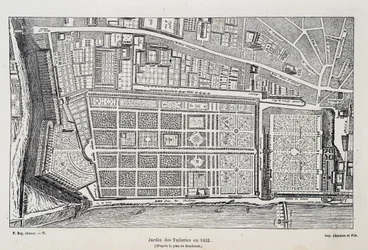 Jardin des Tuileries en 1652 (d
