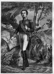 Jean-de-Dieu Soult (1769-1851) Duc de Dalmatie - Portrait en pied de Jean de Dieu Soult (1769-1851) maréchal de France, Duc de Dalmatie - dans "Histoire de l