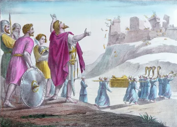Josué commandant aux murs de Jéricho de s