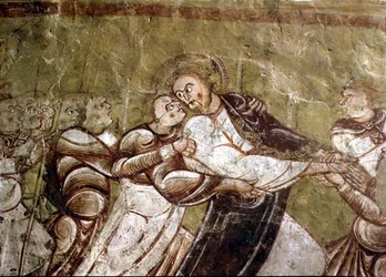 Judas embrassant le Christ (détail)