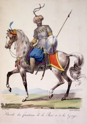 Guerrier Khurde des frontières de la Perse et de la Géorgie, début 19ème siècle