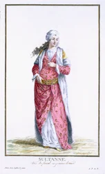Kösem Sultan (gravure en couleur)
