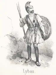 Lybas : Grec qui avait assisté au siège de Troie, dans l