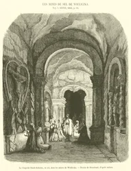 La Chapelle Saint-Antoine, en sel, dans les mines de Wieliczka