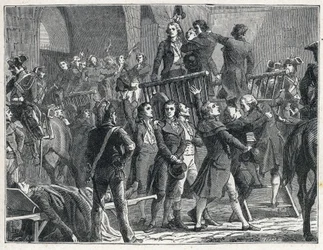 La Terreur pendant la Révolution française : Les Girondins condamnés à mort partent pour l