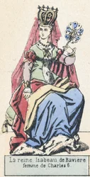 La reine Isabeau de Bavière, femme de Charles VI
