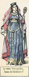 La reine Ultrogothe, femme de Childebert 1er