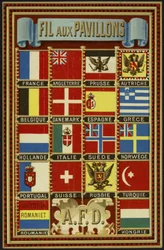 Étiquette pour fil de drapeau