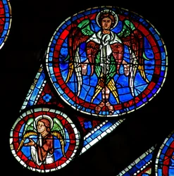 Jugement dernier : un séraphin et un ange