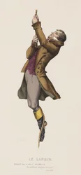 Le Landaw, Scène XVIII (gravure en couleur)