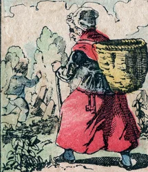 Le Père Fouettard, personnage français du père fouettard, figure légendaire du folklore punissant les enfants méchants : sa femme, La Mère Fouettard, la mère fouettarde qui poursuit les enfants qui sèchent l