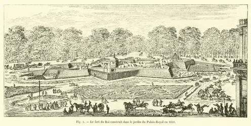 Le fort du Roi construit dans le jardin du Palais-Royal en 1651