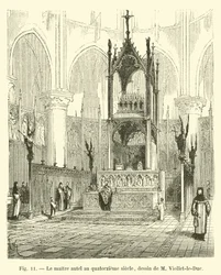 Le maître autel au quatorzième siècle