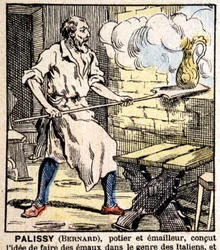 Le potier émailleur Bernard Palissy - imagerie d
