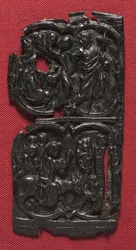 Panneau en cuir, vers 1350-1400