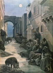 Lépreux en Éthiopie, 1898