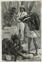 Les porteurs (caucheros), à Darien (région de l