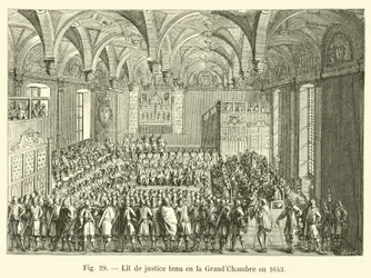 Lit de justice tenu en la Grand-Chambre en 1643