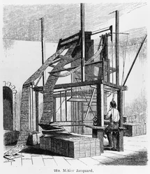 Métier à tisser conçu par Joseph Marie Jacquard (1752-1834) 2ème moitié du 19ème siècle