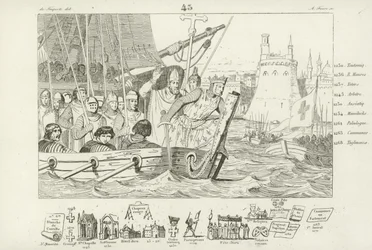 Louis IX de France menant l