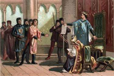 Louis VIII, dit « Le Lion » (1187 - 1226), dynastie capétienne, répondit fièrement et férocement à un envoyé du roi d