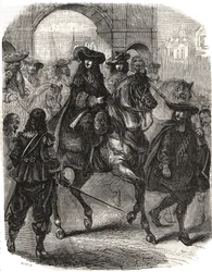 Louis XIV (1638-1715) et sa femme Marie-Thérèse d