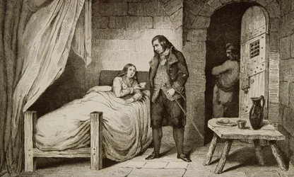 Louis XVII (1785-95) malade et emprisonné, de 
