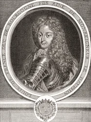 Louis de France, fils de France, duc de Bourgogne, 1682-1712. Fils aîné de Louis, Dauphin de France, connu sous le nom de Le Petit Dauphin. De Les Heures Libres publié en 1908.